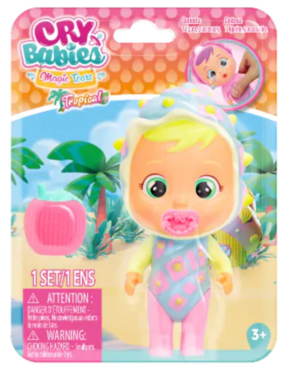 ✨🌸 Brand New Cry Babies Magic Tears Tropical Shiny Shells Sandy Doll 🌸✨